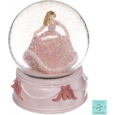 Atmosphera for kids Sněhová koule s princeznou růžová