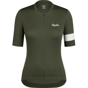 Rapha Дамска фланелка с къс ръкав за колоездене Rapha Women's Core Jersey Cycling jersey - Deep Depths / White Alyssum (156-2650-0414)