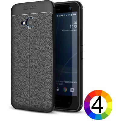 HTC U11 Life Удароустойчив Litchi Skin Калъф и Протектор