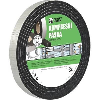 Debbex Kompresní páska 15 mm x 30 mm 5 m černá