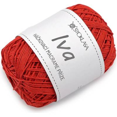 Háčkovací příze macrame Iva na tašky 75 g Varianta: 4 červená, Balení: 1 ks 62467/162714/290322