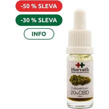 Horvath Swiss Cannabis 20% CBD Fullspektrum olej 10 ml