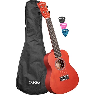 Cascha Концертно укулеле Cascha CUC102, Червено (CUC102)