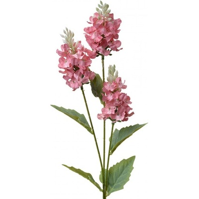 Dekorácia umelá kvetina s ružovými kvetmi - 12*5*71 cm - Clayre & Eef