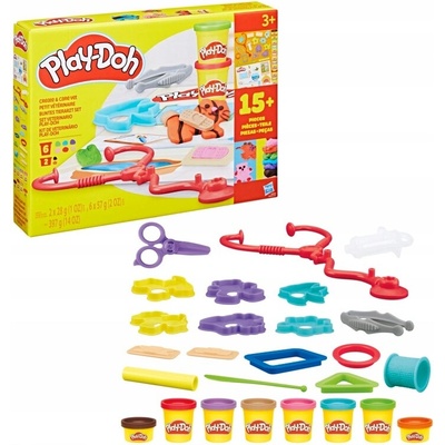 Hasbro Play-Doh modelína and Care Veterinární sada G0346