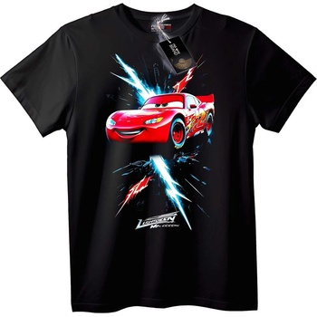 NOONEBRAND Тениска Lightning McQueen Коли - L, Black