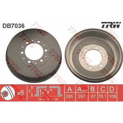 Brzdový buben TRW DB7036