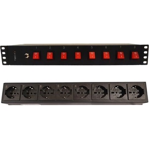 TECHLY I-CASE STRIP-815I 19" Рак Стрип 1.5U, 8x UNEL контакта отзад, 8x превключвател отпред (I-CASE STRIP-815I)