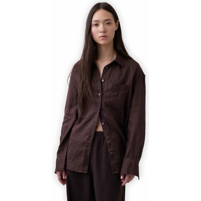 Gap 882924-13 Lněná oversize košile Hnědá