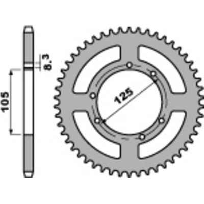PBR Sprockets 4413 50 F | Zboží Auto