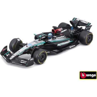 Bburago RACE Formula F1 Mercedes AMG F1 W15 Performance 2024 63 George Russel with drive 1:43