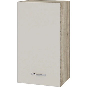 ИРИМ Горен шкаф с врата и рафт Сити АРС-2 дъб сонома арвен / сатен 40 см