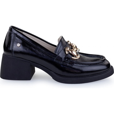 Olivia shoes Olivia shoes dámské mokasíny na podpatku černé – Zboží Dáma