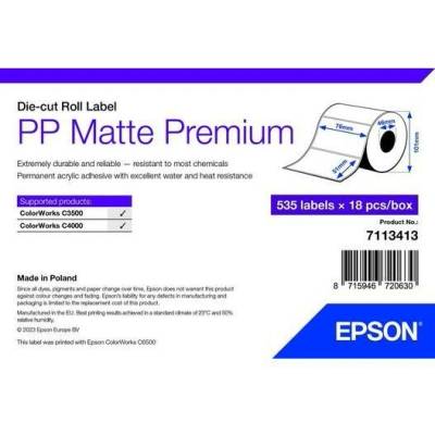 EPSON POKLADNÍ SYSTÉMY PP Matte Label Premium, 76mm x 51mm, 535 Labels