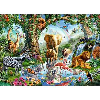 Ravensburger - Puzzle Gorgeous: Adventures in the Jungle - 1 000 piese