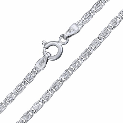 SILVEGO Stříbrný řetízek valentino s diamantovým výbrusem FNNS1001NS