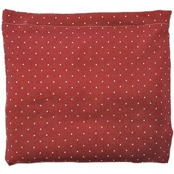 TORF Възглавница от пшенично зърно, червена на точки, 18 x 19 см