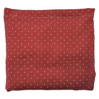 TORF Възглавница от пшенично зърно, червена на точки, 18 x 19 см