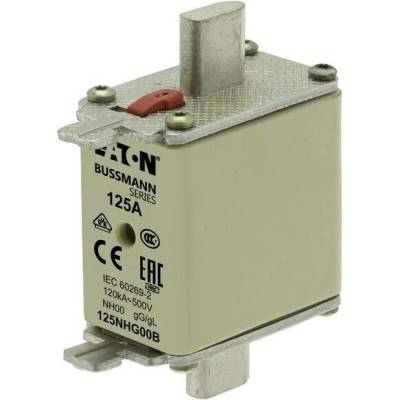 EATON NH FUSE 125A 500V GL/GG SIZE 00 DUAL IN 125NHG00B