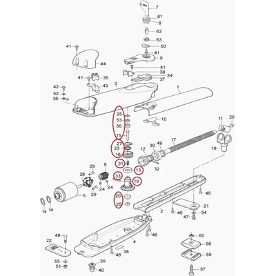PRWNG02 kit převodovky pro WINGO 230V