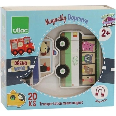Vilac dřevěné magnety, sada 20 kusů, dřevo