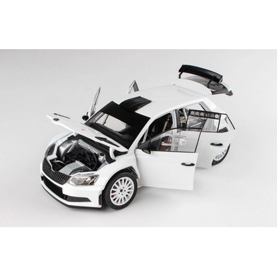 Abrex škoda Fabia lll R5 2015 Bílá 1:18