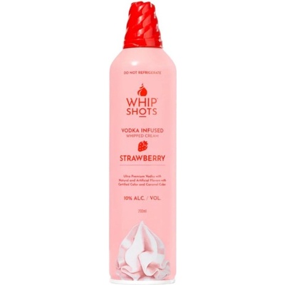 WhipShots Alko Šlehačka Strawberry 10% 0,2 l (holá láhev)