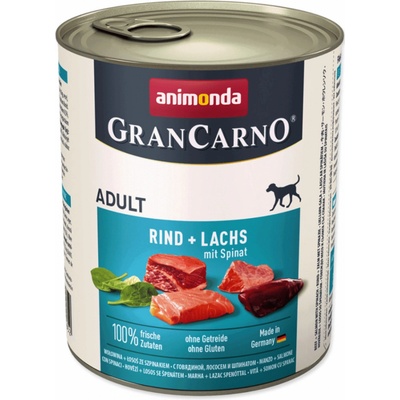 Animonda Gran Carno Original Adult hovädzie a losos + špenát 800 g