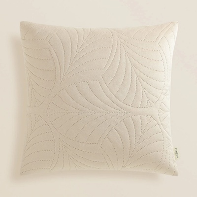 Divazo Prešívaná Listy Feel Krémová 45 x 45 cm