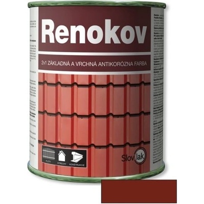Renokov antikorózna farba 2v1 farba na strechy 840 Červenohnedá 10 l
