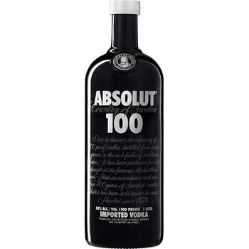 Absolut 100 50% 1 l (čistá fľaša)