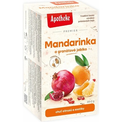 Apotheke Premier Mandarinka a granát.jablko čaj 20 x 2 g