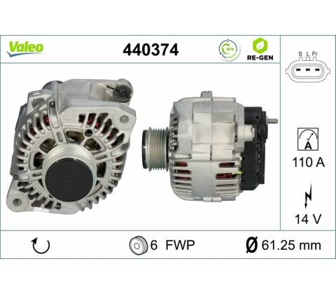 Alternátor VALEO 440374