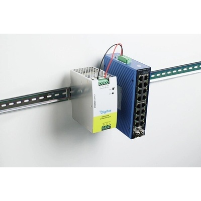 DIGITUS 48 V DC, 5 A, 240 W, AC-DC, Průmyslový napájecí zdroj pro montáž na DIN lištu, kovové pouzdro DN-PWR-STD-24048