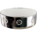 Trixie miska keramická pes stříbrná s tlapkou 0,8 l 15 cm
