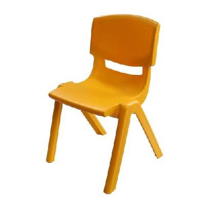 Детски стол Chico, пластмасов, с облегалка, оранжев, 41 х 35 х 62 cm (HY-0529/ORANGE)