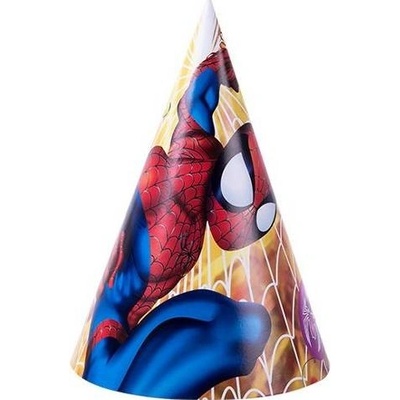 Cakesicq Párty papierová čiapka Spiderman 6ks