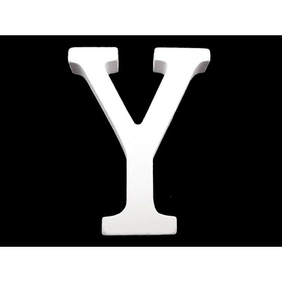 Drevená dekorácia písmená abecedy Písmeno: "Y"