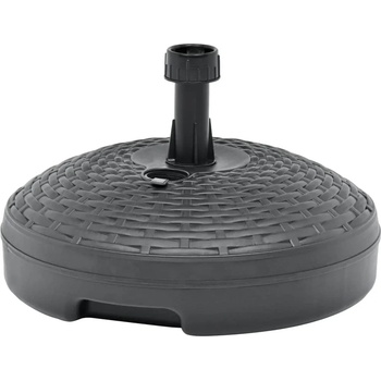 Image 1 of vidaXL Основа за чадър, с пясък/вода, 20 л, антрацит, пластмасов ратан (48771)