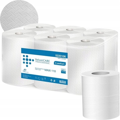Velvet Professional 2vrstvé bílé 110 m 6 rolí