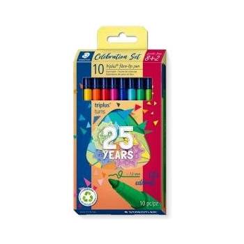 STAEDTLER Комплект Химикали с Филц Staedtler Triplus Celebration 10 Части Многоцветен