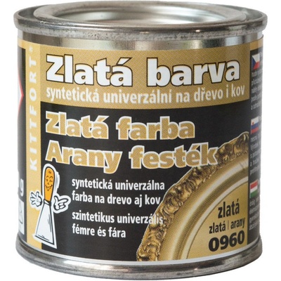 Kittfort Zlatá farba, syntetická 0960 zlatá 80g, 80g