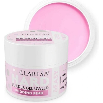 Claresa stavební gel Hard Easy Builder gel pudding pink 12 g