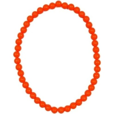 Retro neonové korále náhrdelník 80.léta disco oranžové
