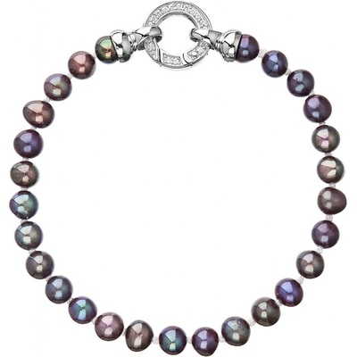 Pavona perlový náramek z pravých říčních perel modrý 23001.3 dk.peacock