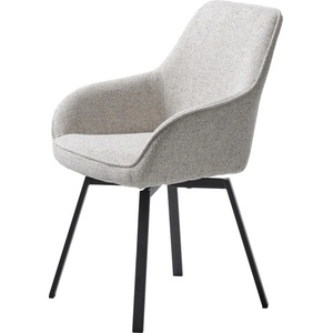 Unique Furniture Светлосив та ициран тра езен стол с  одлакътници Alma - Unique Furniture (49590001)