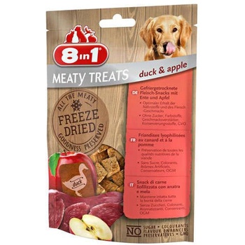 8in1 8in1 Dog Meaty Treats - Замразено беззърнено лакомство с патешко месо за кучета, 50 гр
