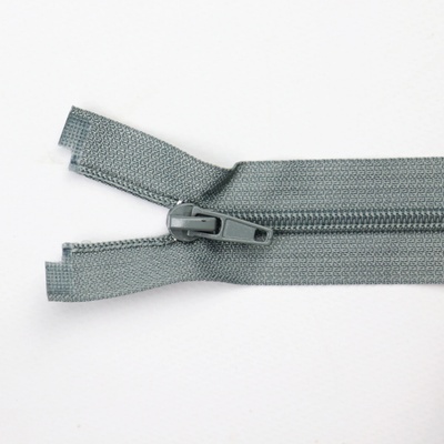 Pro Háčkování Spirálový zip dělitelný 60 cm šedý