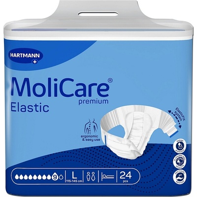 Molicare Elastic zalepovacie nohavičky 9 kvapiek L 24 ks