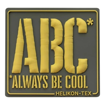 PVC nášivka Always Be Cool - ABC, Helikon, zelená